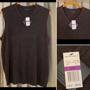 Men’s Tricots St Raphael Gray V-Neck Sweater Vest